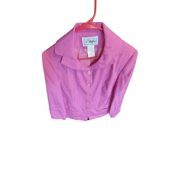 Vintage A'maglia Blazer Purple Womans Size 12 1970's Union Made - Picture 8 of 11